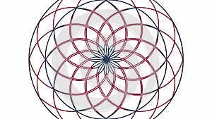 Intricate Spirograph Circular Pattern Illustration, vector design Generative AI