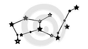 Intricate Star Constellation, Complex Celestial Map Vector Art, vector design Generative AI