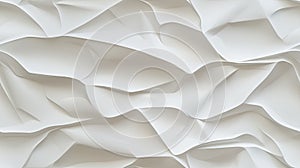 the intricate texture of crumpled white paper, creating a visually appealing seamless pattern. SEAMLESS PATTERN