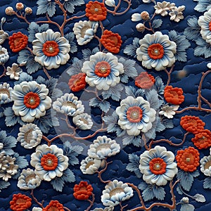 Intricate Traditional Japanese Pattern Seamless Design, Subtle Colors, High Resolution Perfect for Creative Projects
