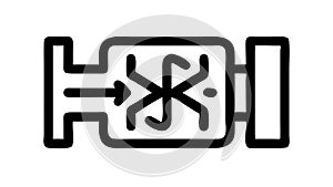 Abstract Flowchart Process Interconnected System, vector design Generative AI