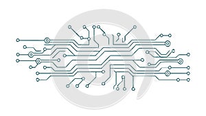 Circuit Board Pattern: Technology, Digital Computing, AI System, vector design Generative AI
