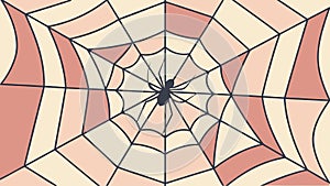 Intricate Spiderweb Design Abstract Pattern Vector, vector design Generative AI