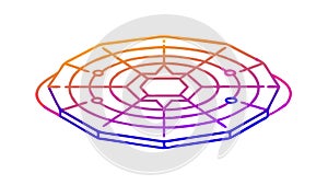 Intricate Spider Web Pattern Nature Geometric Design Vector, vector design Generative AI