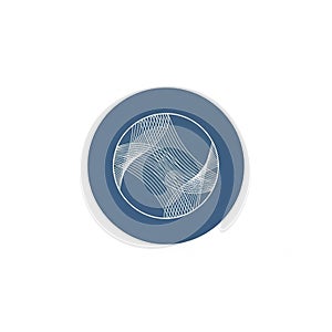 An intricate white pattern resembling a series of interconnected,