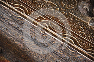 Intricately Carved Wooden Chest