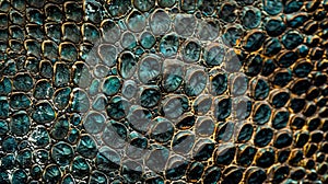 Intricately detailed lizard skin pattern offers a unique texture with its organic complexity, Ai Generated