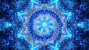 Tech themed kaleidoscopic complexity, a dynamic and vibrant fusion, AI Generated photo