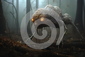 Intriguing Mysterious aliens creatures. Generate Ai