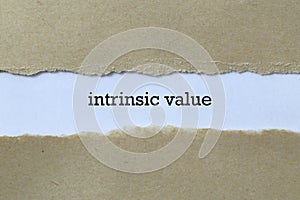 Intrinsic value on paper