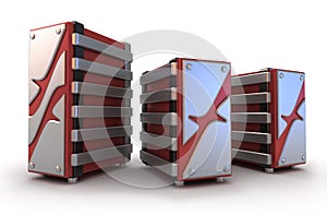 Intrnet Servers on white