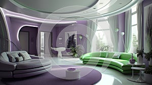 Introducing the Award-Winning Bionic Design with Shiny Pistachio Green and Lavender Purple Interior