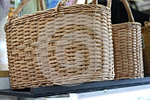 Introducing souvenirs from sightseeing in Japan. Japanese bamboo crafts.