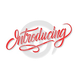 Introducing word calligraphic lettering. Creative typography for your design.