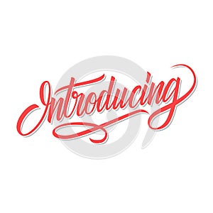 Introducing word calligraphic lettering. Creative typography for your design. photo