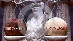 Introversion or Extroversion as a choice, two options to choose from