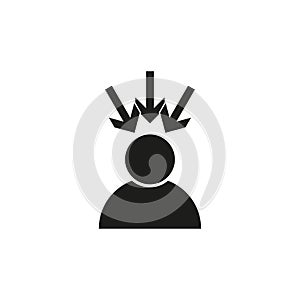 Introvert icon. Vector illustration. EPS 10.