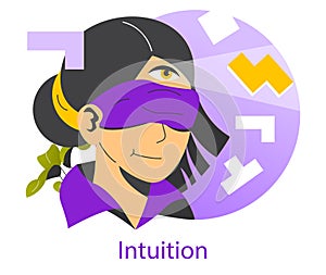 Intuitive Operation. Flat Vector Illustration