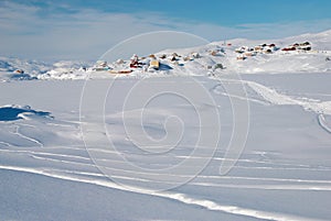 Inuit village photo