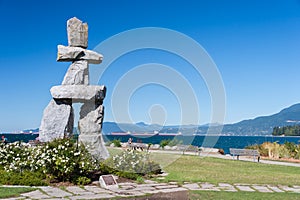 Inukshuk Monument in Vancouver