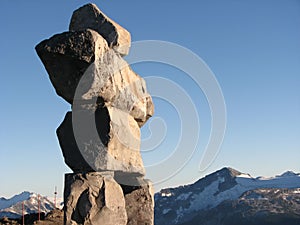 Inukshuk on Whistler Mountain