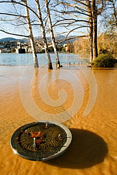 The inundation of lake Lugano