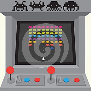Invaders arcade machine