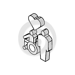 invalid assistance isometric icon vector illustration