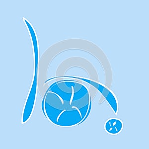 Invalid icon, Modern Disabled abstract logo. Hand drawn. Flat design style. Eps10. Vector illustrat