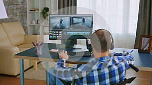 Using post production software