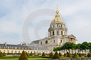 Invalides - complex of architecturally beautiful buildings for the army purposes (museum, resting place of war heroes..)