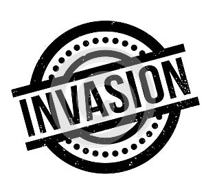 Invasion rubber stamp