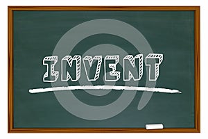 Invent Chalkboard Word Learn Invention School Education