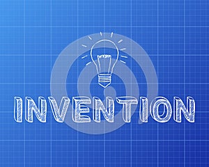 Invention Light Bulb Blueprint