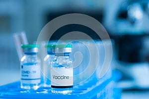 The invention Vaccine for covid-19 coronavirus. Coronavirus vaccine bottle For trial covid-19 treatment