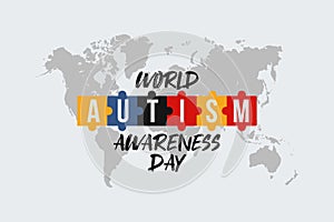 Inventive concept vector illustration for World Autism awareness day