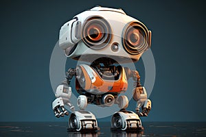 Inventive Cute robot. Generate Ai