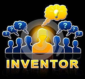 Inventor People Means Innovating Invents 3d Illustration