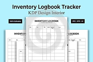 Inventory Logbook Tracker KDP Interior