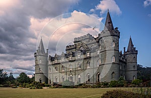 Inveraray Castle near Inveraray in the county of Argyll, in western Scotland