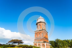 Invercargill water tower, beautiful building architecture, Invercargill, New Zealand. I