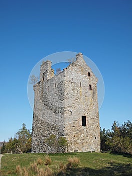 Invermark castle remains, Angus, Scotland.