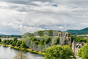 Inverness at cloudy weather in summer, Scotland