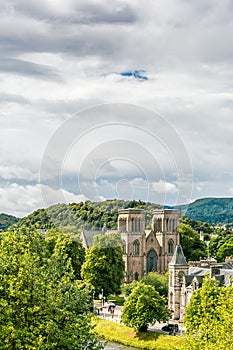 Inverness at cloudy weather in summer, Scotland