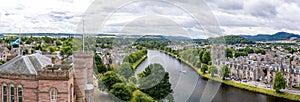 Inverness at cloudy weather in summer, Scotland