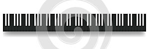 Inverse Piano Keyboard Reverse Black Octaves photo