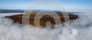 Inversion on Table Mountain Decinsky Sneznik