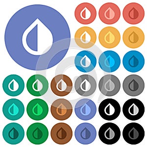 Invert colors round flat multi colored icons photo