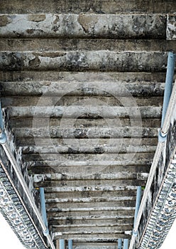 Invert of old cement stairs