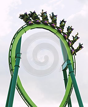 Inverted roller coaster